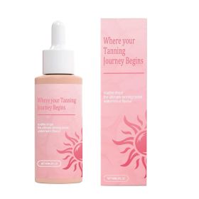 Drinkable Sunless Tanning Drops | Natural Glow Without Sun | Oral Tanning Liquid (1 Bottle)