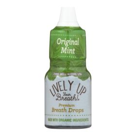 Lively Up Your Breath! Original Mint Premium Breath Drops - Case Of 12 - .27 Fz