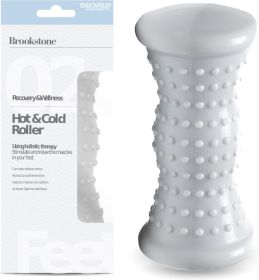 Foot Roller Massager Plantar Fasciitis - Hot and Cold Foot Rollers Massage for Tension Relief - Microwave & Freezer Safe - Relax The Muscles with (Color: Gray)